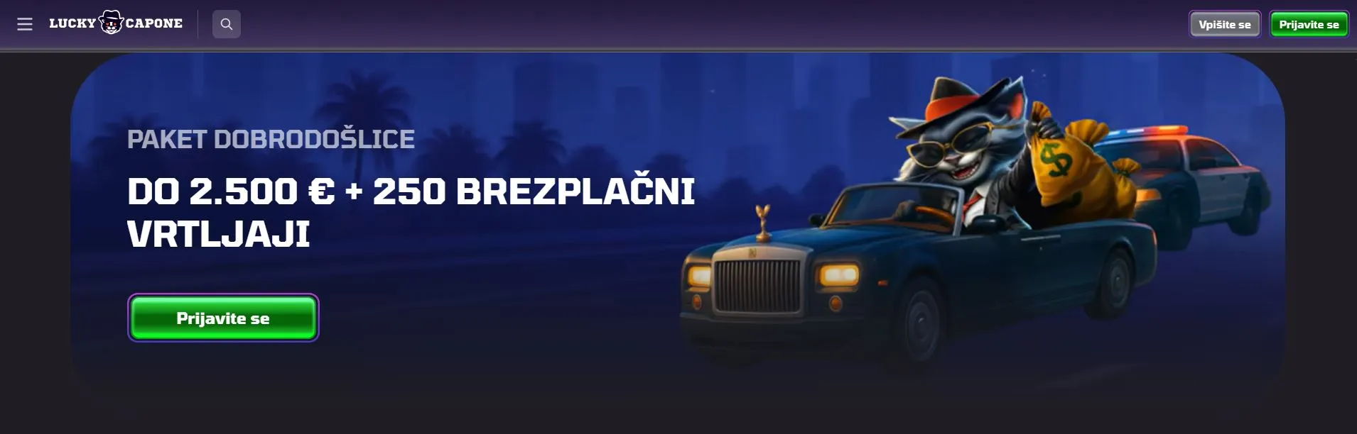 najboljši online casino Lucky Capone